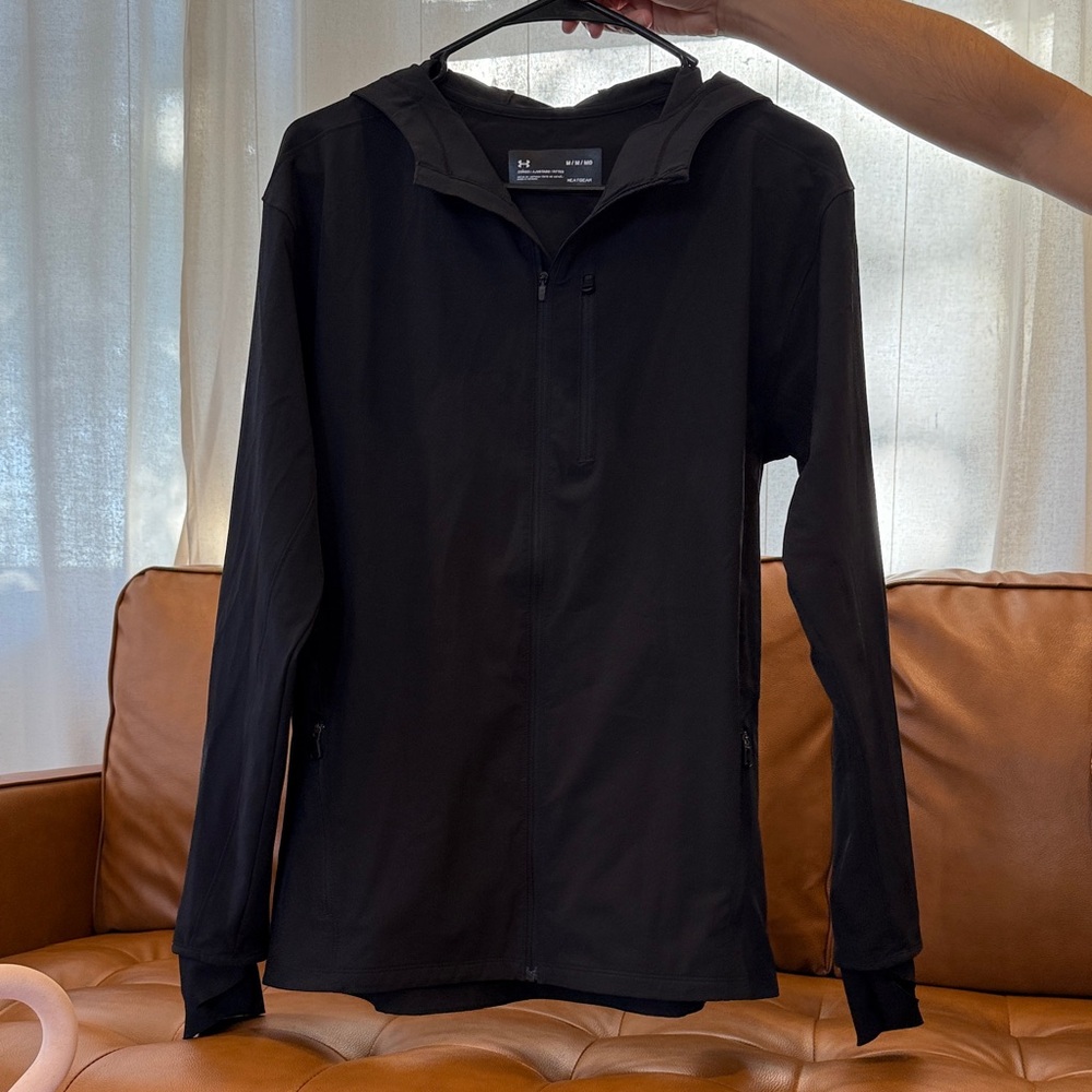 Under Armour Jet Black Zip-Up Jacket